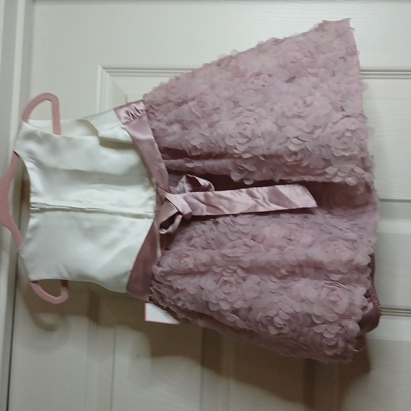 Rare Edition 2 Piece Set Mauve Baby girls Dress and pull up cover Size 18M - Picture 2 of 5
